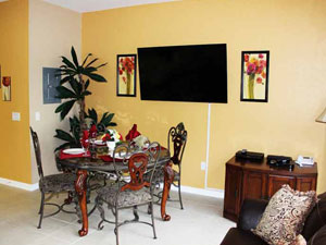 Enjoy our beautiful dining room that also has a large 50" Plasma TV so you won't miss a thing!