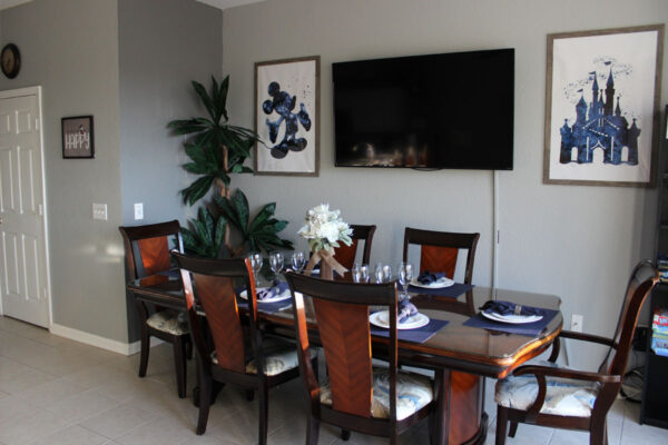 Enjoy our beautiful dining room that also has a large 50" Plasma TV so you won't miss a thing!
